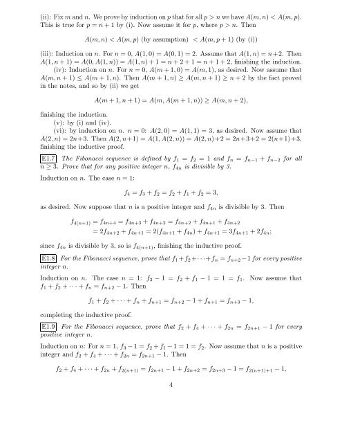 Solutions for exercises in chapter 1 E1.1 Prove by induction that for ...