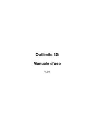 Outlimits 3G Manuale d'uso