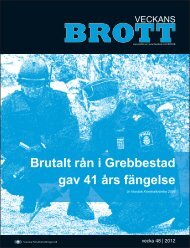 Brutalt rån i Grebbestad gav 41 års fängelse - Svenska ...