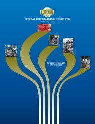 FEDERAL INTERNATIONAL (2000) LTD