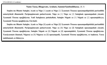 Namo Tassa, Bhagavato, Arahato, Sammā·Sambuddhassa. (X 3)