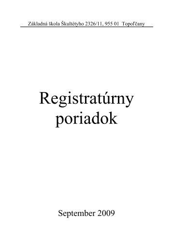 RegistratÃºrny_poriadok - ZÅ  Å kultÃ©tyho, TopoÄ¾Äany