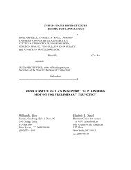 MEMORANDUM OF LAW IN SUPPORT OF PLAINTIFFS' MOTION ...