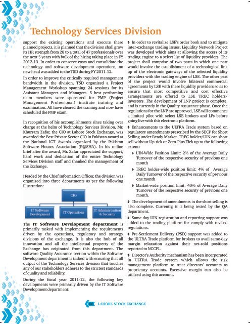 Annual Report 2012 - Lahore Stock Exchange