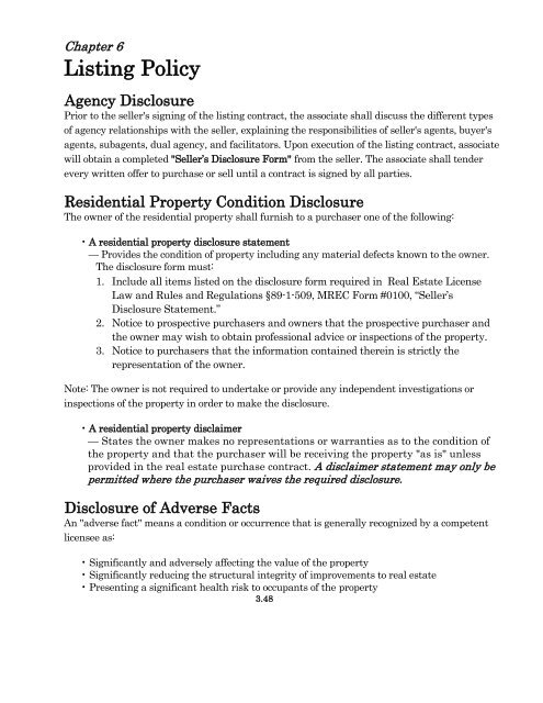 Office Policy Manual Guide - Mississippi Association of REALTORS