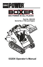 Boxer 532DX Operators Manual - Boxer Power and Equipment