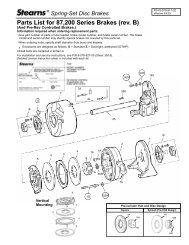 Parts List for 87,200 Series Brakes (rev. B) - A2ZInventory.com