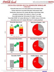 BİLGİLENDİRMENOTU - Coca Cola İçecek