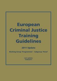 European Criminal Justice - EJTN