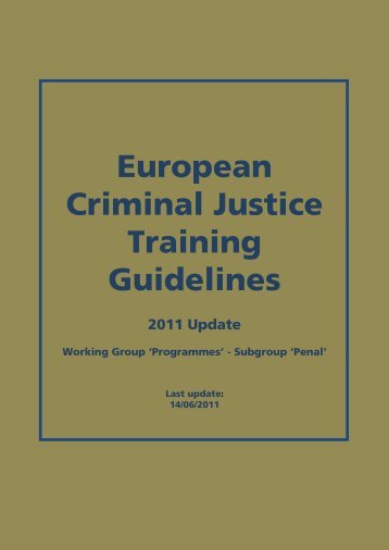 European Criminal Justice - EJTN