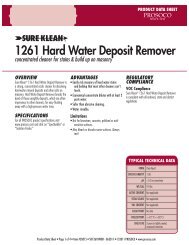 1261 Hard Water Deposit Remover - PROSOCO, Inc.