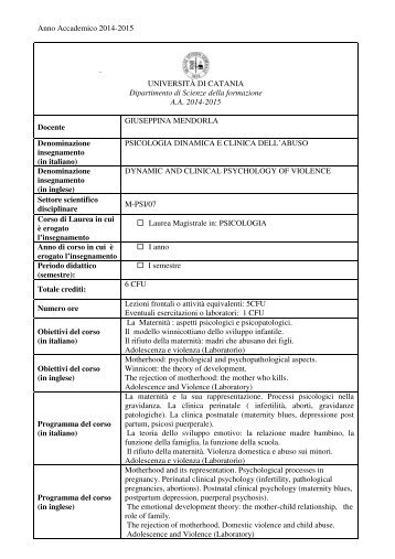 Tesi (N.P.) - Scienze della Formazione