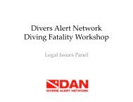 Divers Alert Network Diving Fatality Workshop