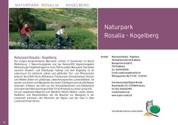 Naturpark Rosalia – Kogelberg