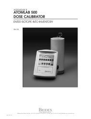 Manual, Addendum B, Atomlab 500 Dose Calibrator - Biodex