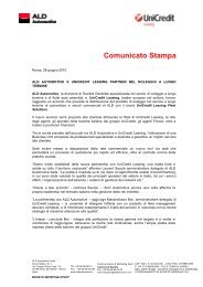 Comunicato Stampa - ALD Automotive