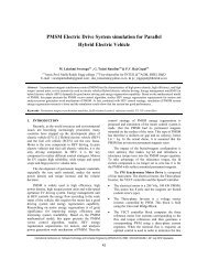 PMSM Electric Drive System simulation for Parallel ... - IRNet Explore