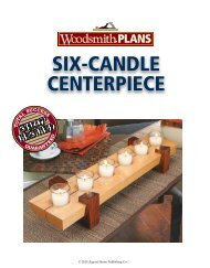 SIX-CANDLE CENTERPIECE - Woodsmith Shop