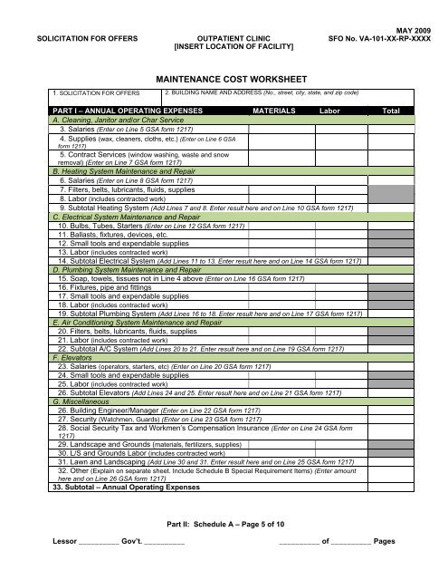 SFO Template - Office of Construction & Facilities Management Home