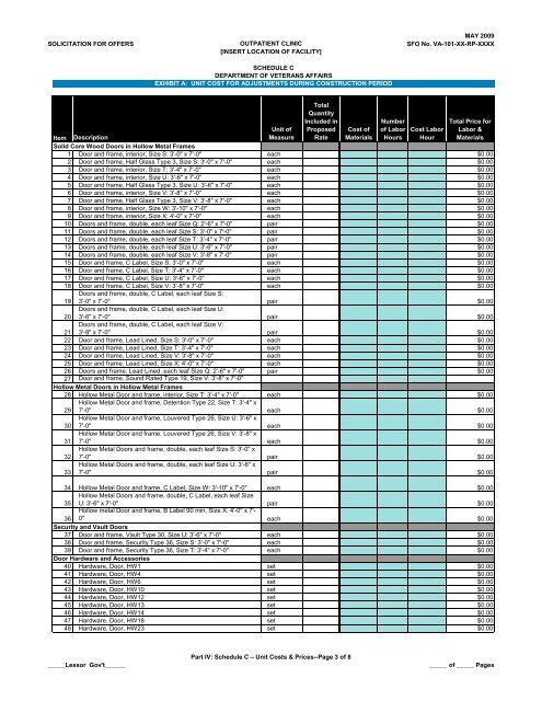 SFO Template - Office of Construction & Facilities Management Home