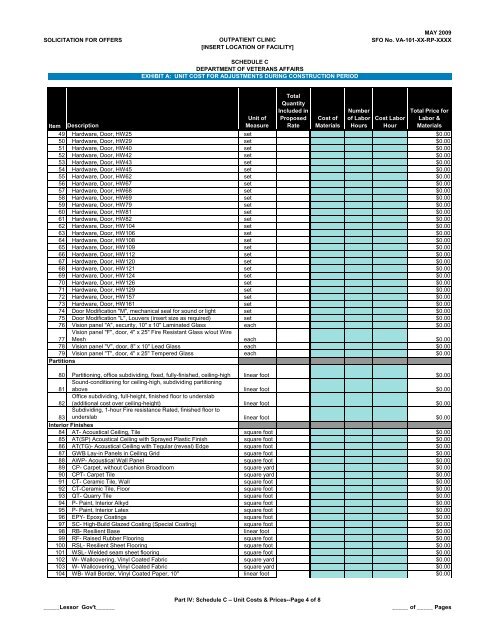 SFO Template - Office of Construction & Facilities Management Home