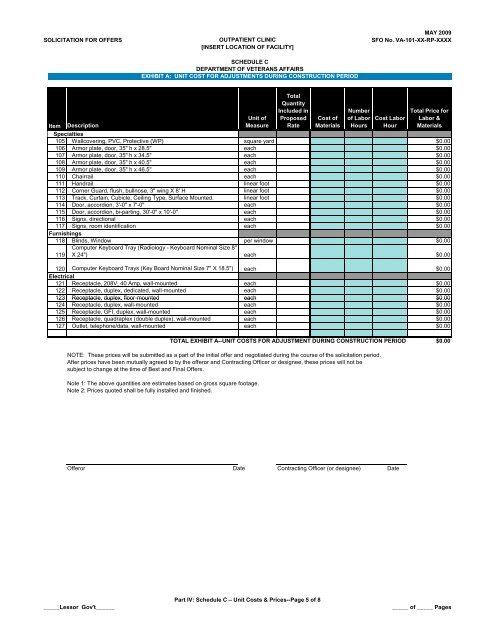 SFO Template - Office of Construction & Facilities Management Home