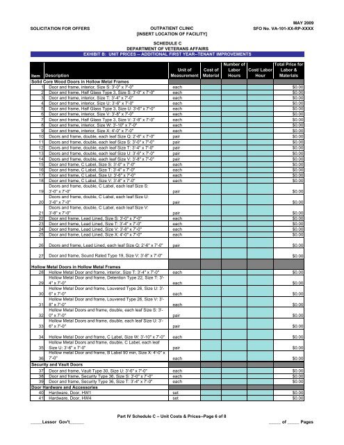 SFO Template - Office of Construction & Facilities Management Home