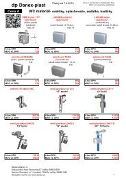 SplachovaÄe a ND k nÃ­m - DANEX-PLAST s.r.o.