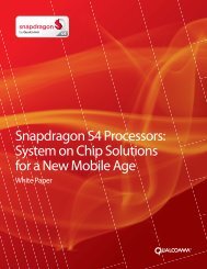 Snapdragon S4 Processors - Qualcomm