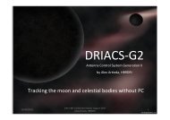 DRIACS-G2...Tracking the moon and celstial bodies without ... - NTMS