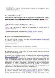 L. 5 gennaio 1996, n. 25 (1). Differimento di termini previsti da ...