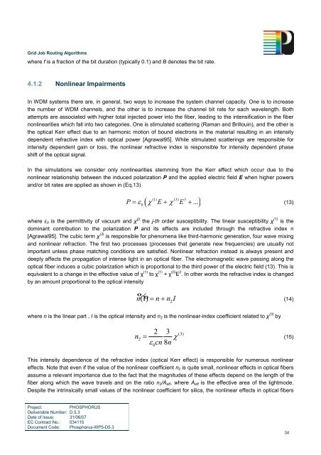 Grid Job Routing Algorithms - Phosphorus