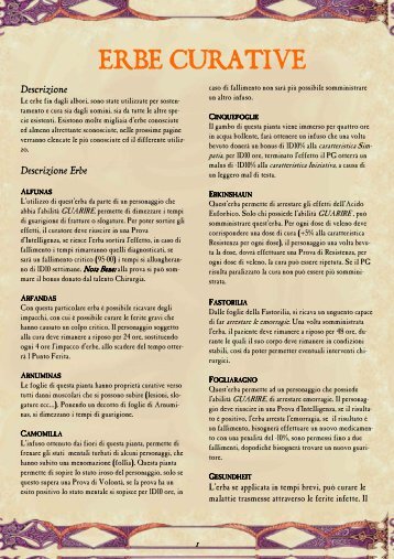 pdf scarica il file elenco erbe - La Locanda delle due Lune