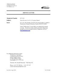 Service Letter 1(SL-T-03-001) - Telephonics Corporation