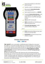 Batterietester TMC 2001RT - ICS Schneider Messtechnik GmbH