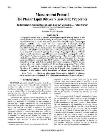 Measurement Protocol for Planar Lipid Bilayer ... - IEEE Xplore