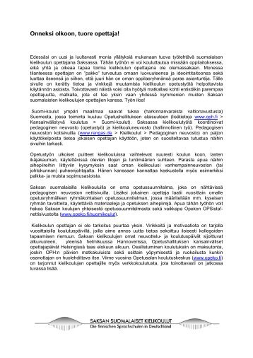 Onneksi olkoon, tuore opettaja! - Rengas