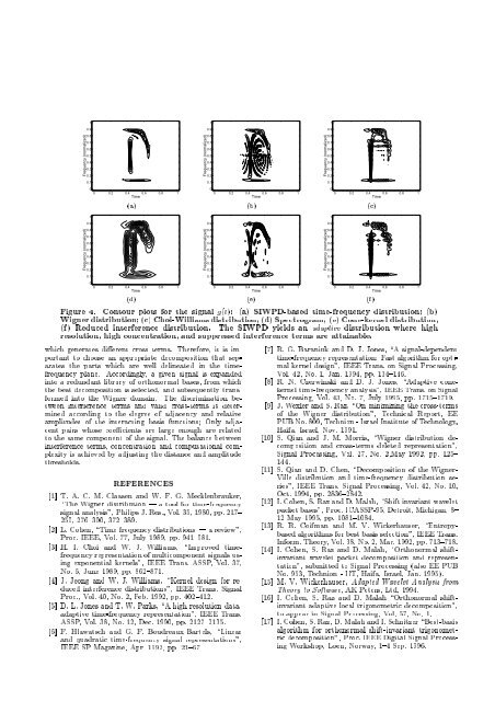 ELIMINATING INTERFERENCE TERMS IN THE WIGNER ... - SIPL