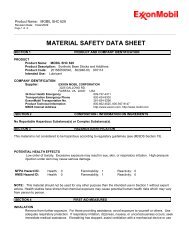 Mobil SHC 629 MSDS - Duravac.co.uk