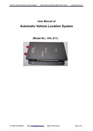 user manual for Automatic Vehicle Location System: AVL-011