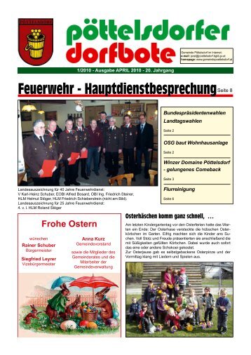 Feuerwehr - Hauptdienstbesprechung - Zur Homepage