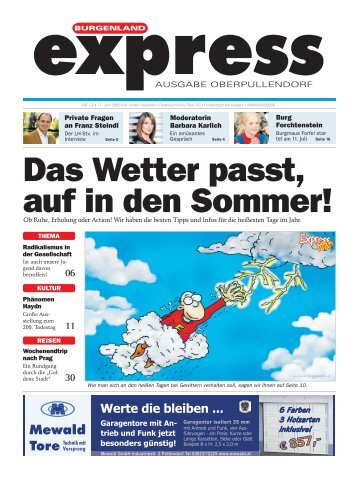 Das Wetter passt, auf in den Sommer! - Burgenland Express