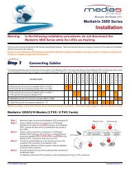 Mediatrix 3000 Series Quick Start Booklet (SIP) - Testlab