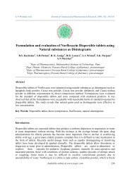 Formulation and evaluation of Norfloxacin Dispersible tablets using ...