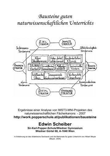 Bausteine guten naturwissenschaftlichen Unterrichts