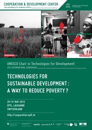 TEChNOLOgIES FOR SuSTAINABLE DEVELOPMENT : A WAy TO ...