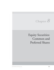 Chapter 8 Equity Securities: Common and Preferred Shares
