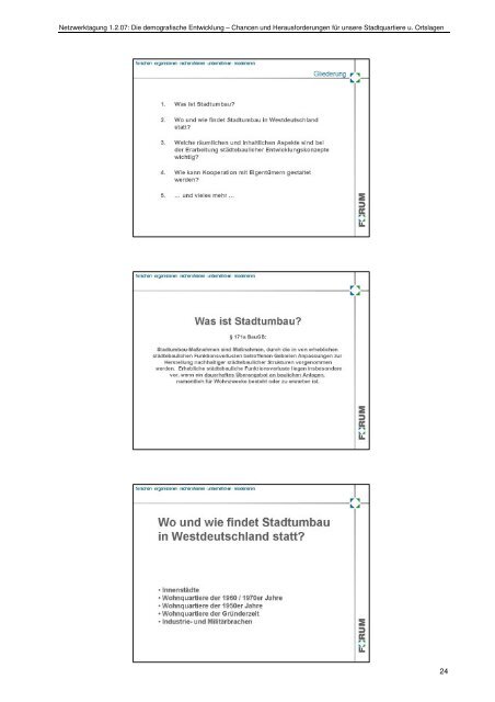 Zusammenstellung der Präsentationen (pdf) - Erfahrungsaustausch ...