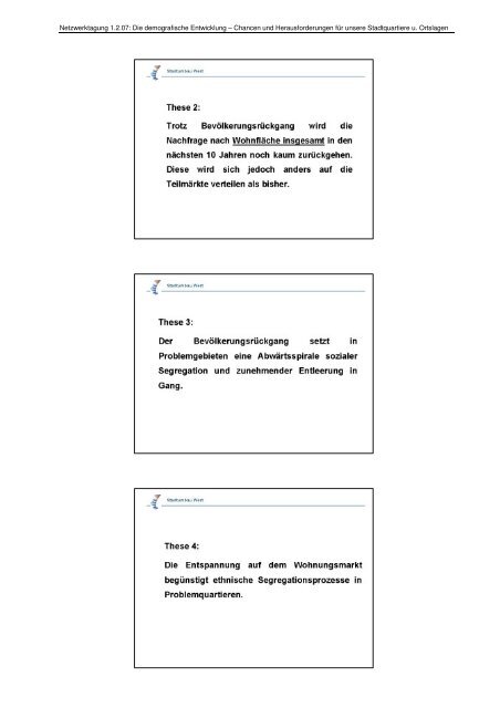 Zusammenstellung der Präsentationen (pdf) - Erfahrungsaustausch ...