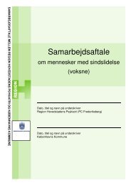 Samarbejdsaftale - Region Hovedstadens Psykiatri